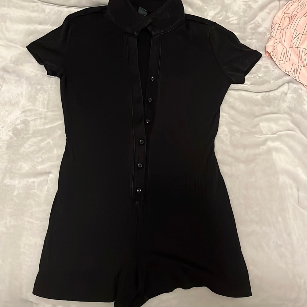 Cute Simple Black Romper